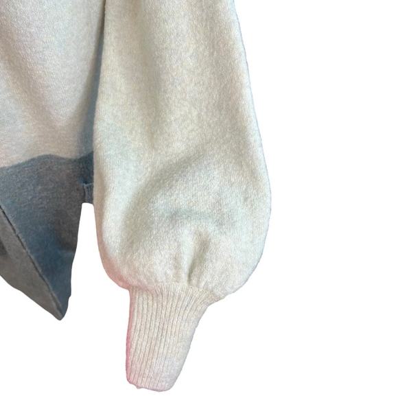 Madewell Edgewater Bubble-Sleeve Cardigan Sweater casual neutral scandi girl - Picture 5 of 11